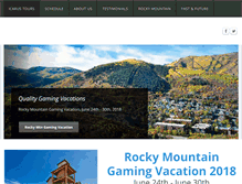 Tablet Screenshot of icarustours.com